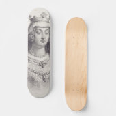Saint Clotilde zweite Ehefrau von Clovis Skateboard (Vorderseite)