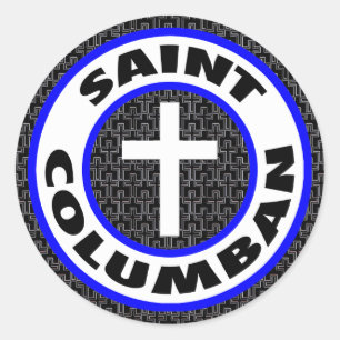 Saint Columban Runder Aufkleber