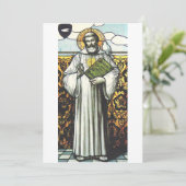 Saint Columbanus, irischer Missionar Einladung (Stehend Vorderseite)