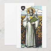 Saint Columbanus, irischer Missionar Einladung (Vorne/Hinten)