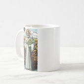Saint Columbanus, irischer Missionar Kaffeetasse (Vorderseite Links)