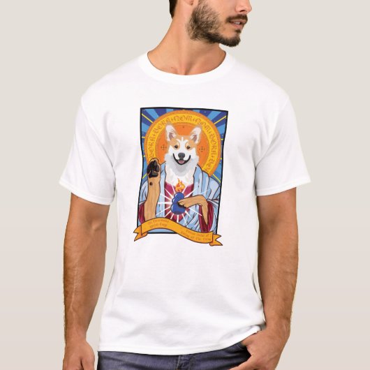 Saint Corgi Dog T - Shirt (Vorderseite)