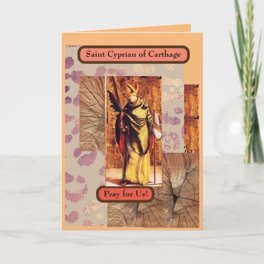 SAINT CYPRIAN OF CARTHAGE Card Karte (Vorderseite)