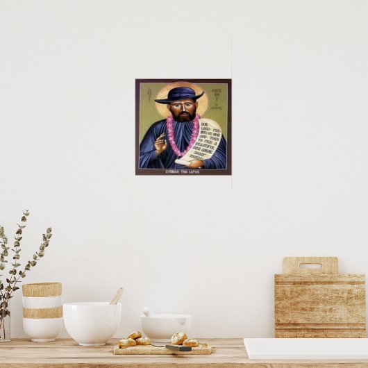 Saint Damien Print Poster (Küche)