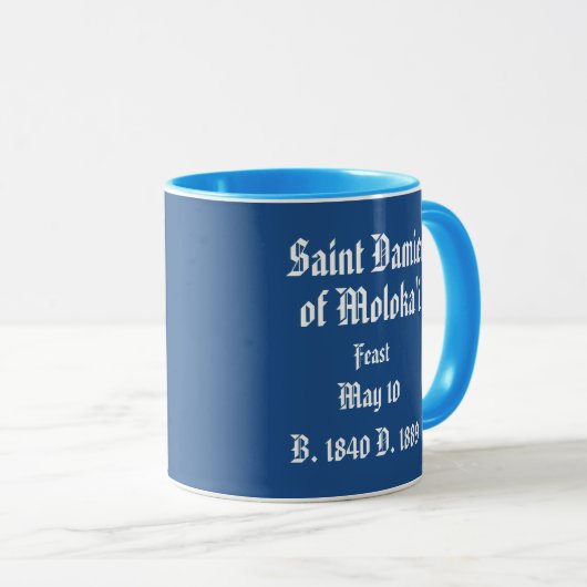 Saint Damien von Moloka'i Tasse (VorderseiteRechts)