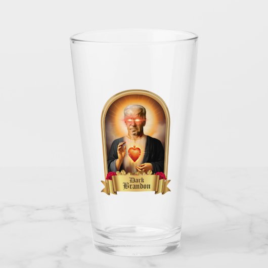 Saint Dark Brandon Gebet Candle Glas (Vorderseite)