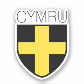 Saint David Abzeichen (Wales/Cymru) Aufkleber