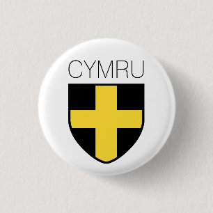 Saint David Abzeichen (Wales/Cymru) Button