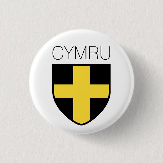 Saint David Abzeichen (Wales/Cymru) Button (Vorderseite)
