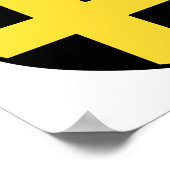 Saint David Abzeichen (Wales/Cymru) Poster (Ecke)