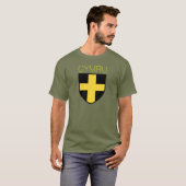 Saint David Abzeichen (Wales/Cymru) T-Shirt (Vorne ganz)