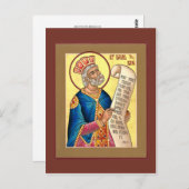 Saint David Prayer Card Postkarte (Vorne/Hinten)