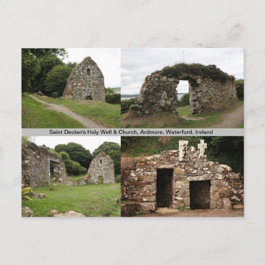 Saint Declan's Holy Well & Church Ireland Postcard Postkarte (Vorderseite)