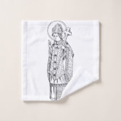 Saint Deiniol Abbot und Bischof Badhandtuch Set (Waschlappen)