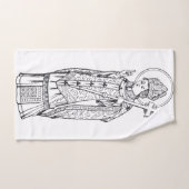 Saint Deiniol Abbot und Bischof Badhandtuch Set (Handtuch)