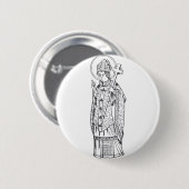 Saint Deiniol Abbot und Bischof Button (Vorne & Hinten)