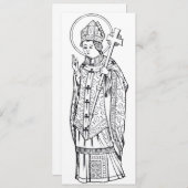 Saint Deiniol Abbot und Bischof Einladung (Vorne/Hinten)