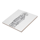 Saint Deiniol Abbot und Bischof Fliese (Seite)