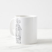 Saint Deiniol Abbot und Bischof Kaffeetasse (Vorderseite Links)