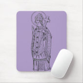 Saint Deiniol Abbot und Bischof Mousepad (Mit Mouse)