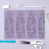 Saint Deiniol Abbot und Bischof Seidenpapier (Handwerk)