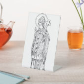 Saint Deiniol Abbot und Bischof Sockelschild (In SItu)