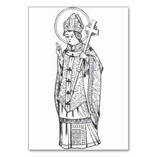 Saint Deiniol Abbot und Bischof Tischnummer