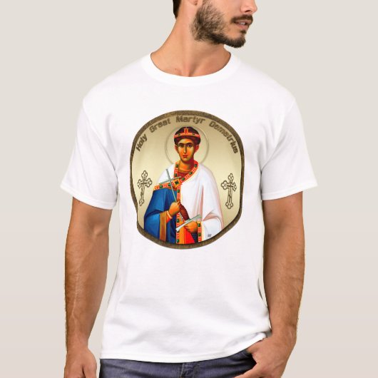 Saint Demetrius icon, eng T-Shirt (Vorderseite)