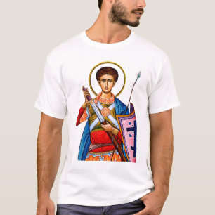 Saint Demetrius Orthodox Ikone Mitrovdan T-Shirt