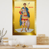 Saint-Demetrius-Orthodox-Symbol Poster (Küche)