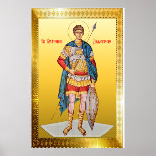Saint-Demetrius-Orthodox-Symbol Poster