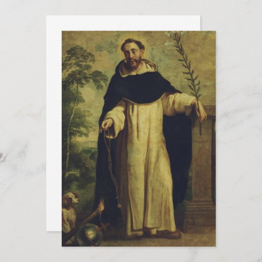 Saint Dominic de Guzman Einladung (Vorne/Hinten)