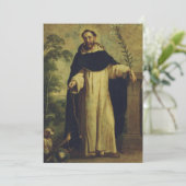 Saint Dominic de Guzman Feiertagskarte (Stehend Vorderseite)