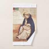 Saint Dominic de Guzman von Fra Angelico Badhandtuch Set (Handtuch)