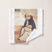 Saint Dominic de Guzman von Fra Angelico Badhandtuch Set (Waschlappen)