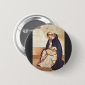 Saint Dominic de Guzman von Fra Angelico Button (Vorne & Hinten)