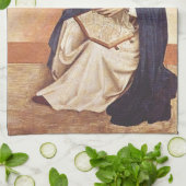 Saint Dominic de Guzman von Fra Angelico Geschirrtuch (Gefaltet)