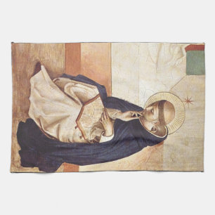 Saint Dominic de Guzman von Fra Angelico Geschirrtuch