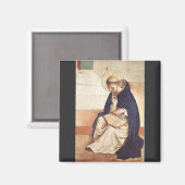 Saint Dominic de Guzman von Fra Angelico Magnet (Vorderseite/Rückseite)