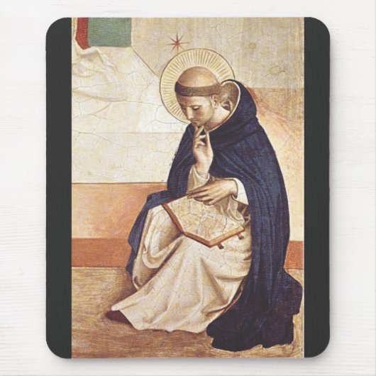 Saint Dominic de Guzman von Fra Angelico Mousepad (Vorne)
