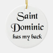 saint dominic keramik ornament (Vorne)
