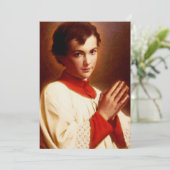 Saint Dominic Savio Dankeskarte (Stehend Vorderseite)