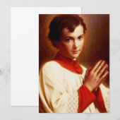Saint Dominic Savio Dankeskarte (Vorne/Hinten)