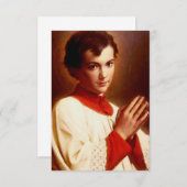 Saint Dominic Savio Dankeskarte (Vorne/Hinten)