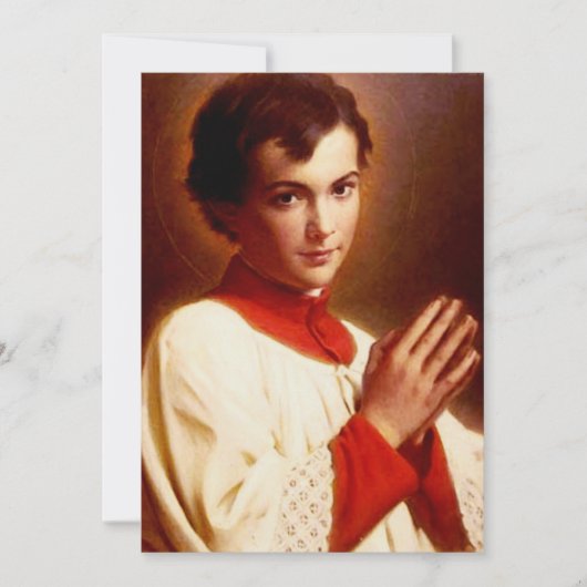 Saint Dominic Savio Feiertagskarte (Vorderseite)