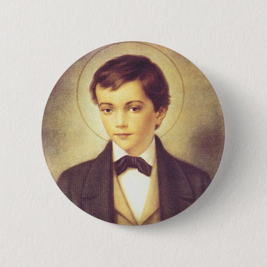 Saint Dominic Savio Student John Bosco Button (Vorderseite)