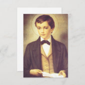 Saint Dominic Savio Student John Bosco Dankeskarte (Vorne/Hinten)