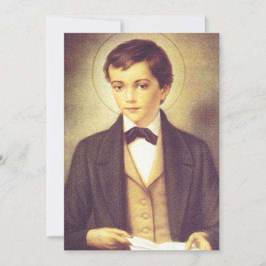 Saint Dominic Savio Student John Bosco Einladung (Vorderseite)