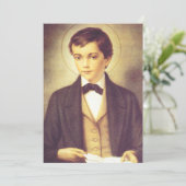 Saint Dominic Savio Student John Bosco Einladung (Stehend Vorderseite)