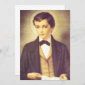 Saint Dominic Savio Student John Bosco Einladung (Vorne/Hinten)